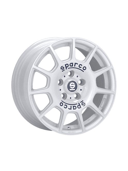 4x100 16x7 Et42 Sparco Terra White Blue Lettering 63,3 Alufelni