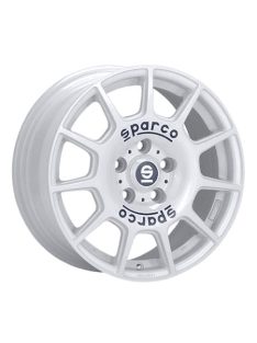   5x110 17x7.5 Et38 Sparco Terra White Blue Lettering 73,1 Alufelni